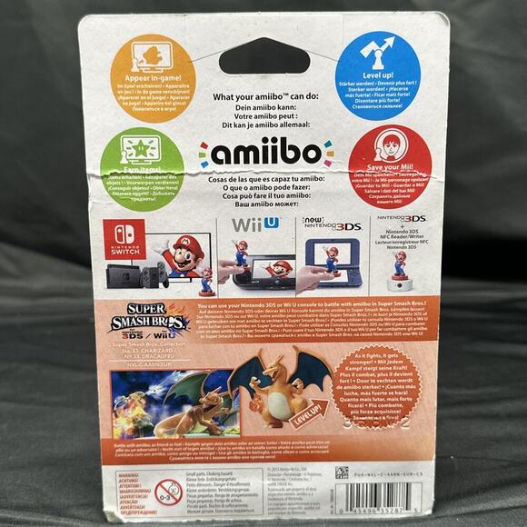 Charizard Amiibo Nintendo Super Smash Bros Collection New Europe Version - Picture 4 of 6
